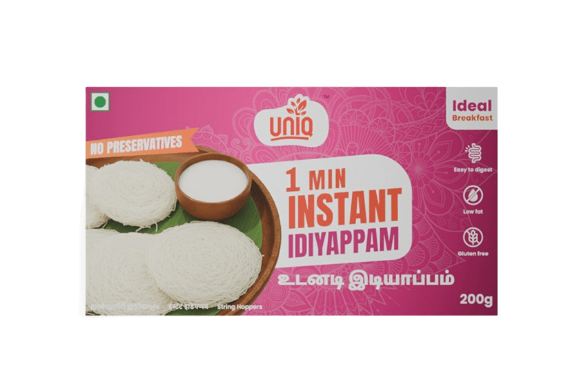 Rice Idiyappam (Rice String Hoppers) 200g by Uniq Foods – traditional South Indian ready-made food